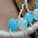 details light blue and speckled beads